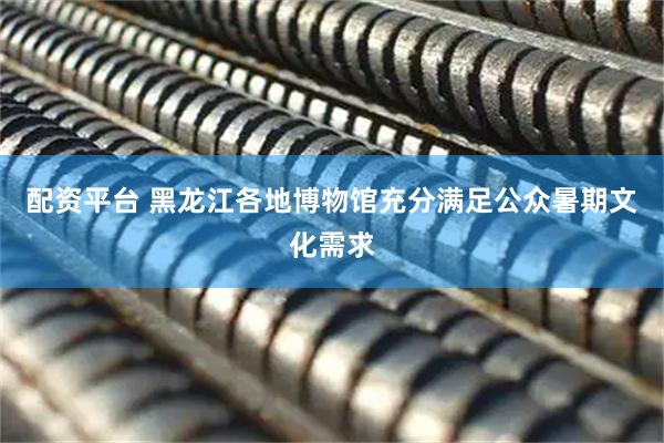配资平台 黑龙江各地博物馆充分满足公众暑期文化需求