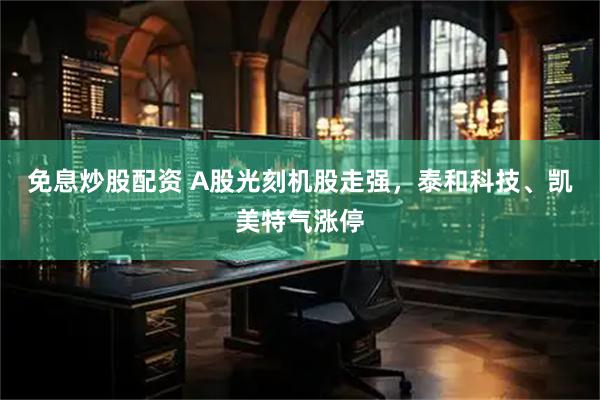 免息炒股配资 A股光刻机股走强，泰和科技、凯美特气涨停