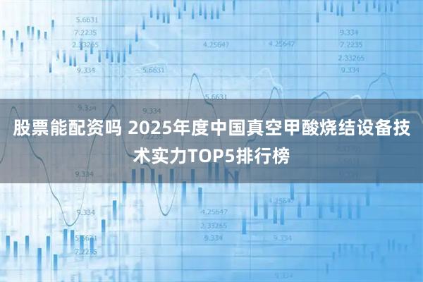 股票能配资吗 2025年度中国真空甲酸烧结设备技术实力TOP5排行榜